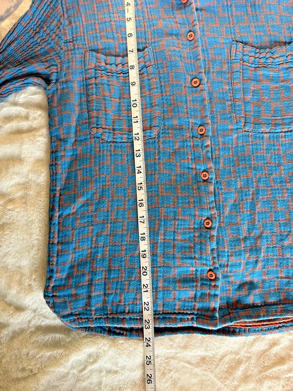 RARE Ace & Jig 100% cotton women's button up flannel xxs grunge made in India - Picture 5 of 9